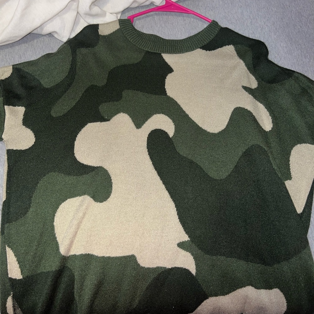 Camo sweater